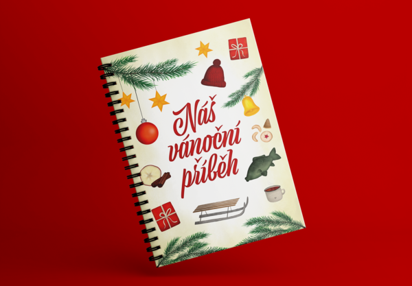 Náš vánoční příběh - vánoční deník pro děti + kniha s vyprávěním o vánocích